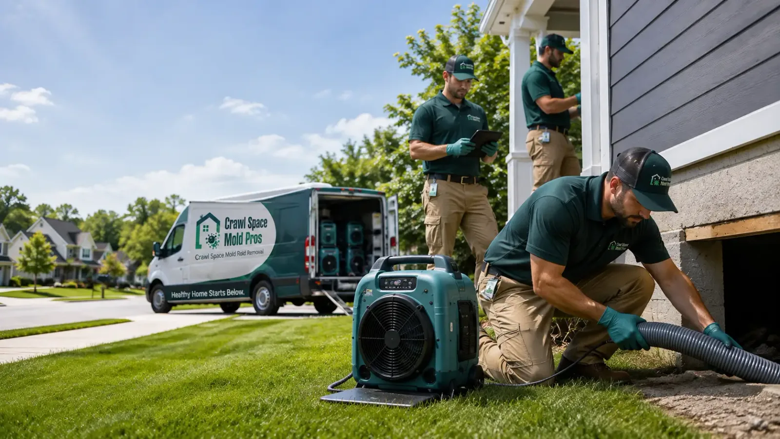 Crawl Space Mold Removal in Washburn, ND